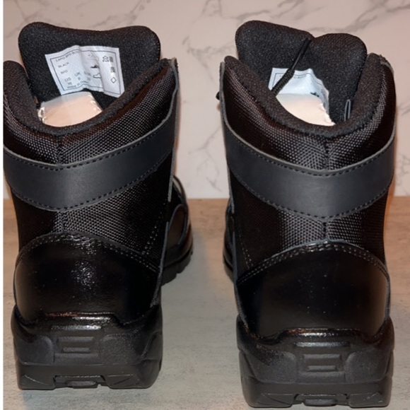 MENS NWT LA Police Gear Black Boots - Picture 6 of 8